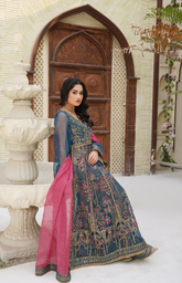 LUX-01-01-25 (AMBAR) 3PC - Tehzeeb Fashion