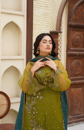 LUX-01-07-25 (JASLEEN) 4PC - Tehzeeb Fashion