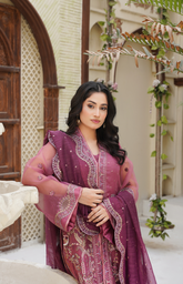 LUX-01-04-25 (KIMAYA) 4PC - Tehzeeb Fashion