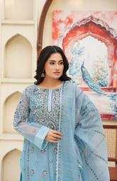 LUX-01-08-25 (DIVYA) 4PC - Tehzeeb Fashion