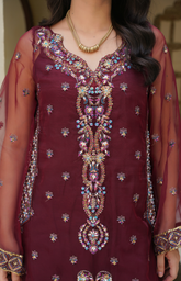LUX-01-06-25 (RANI) 4PC - Tehzeeb Fashion